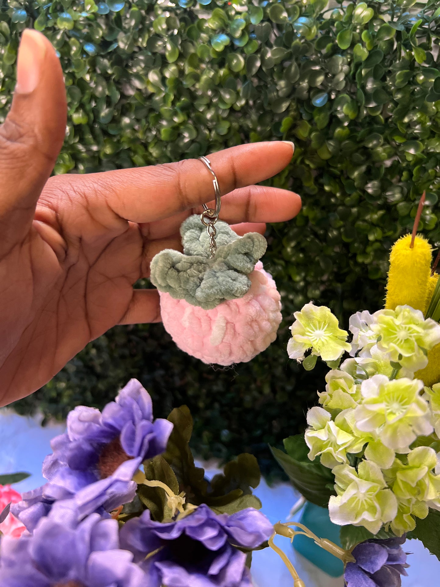 Crochet Fruit Keychain