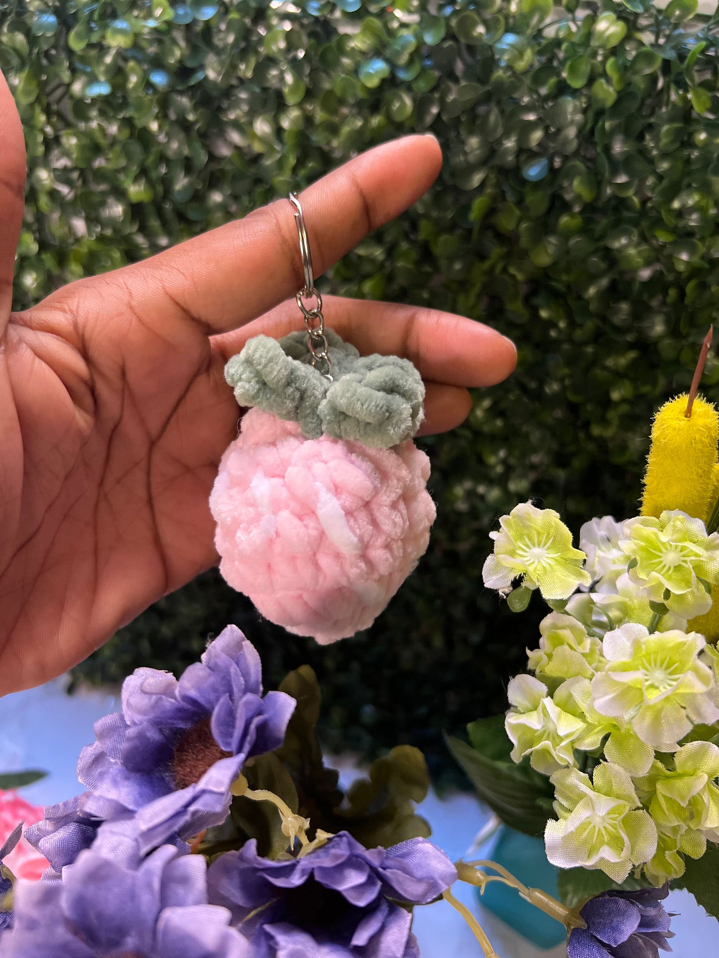 Crochet Fruit Keychain