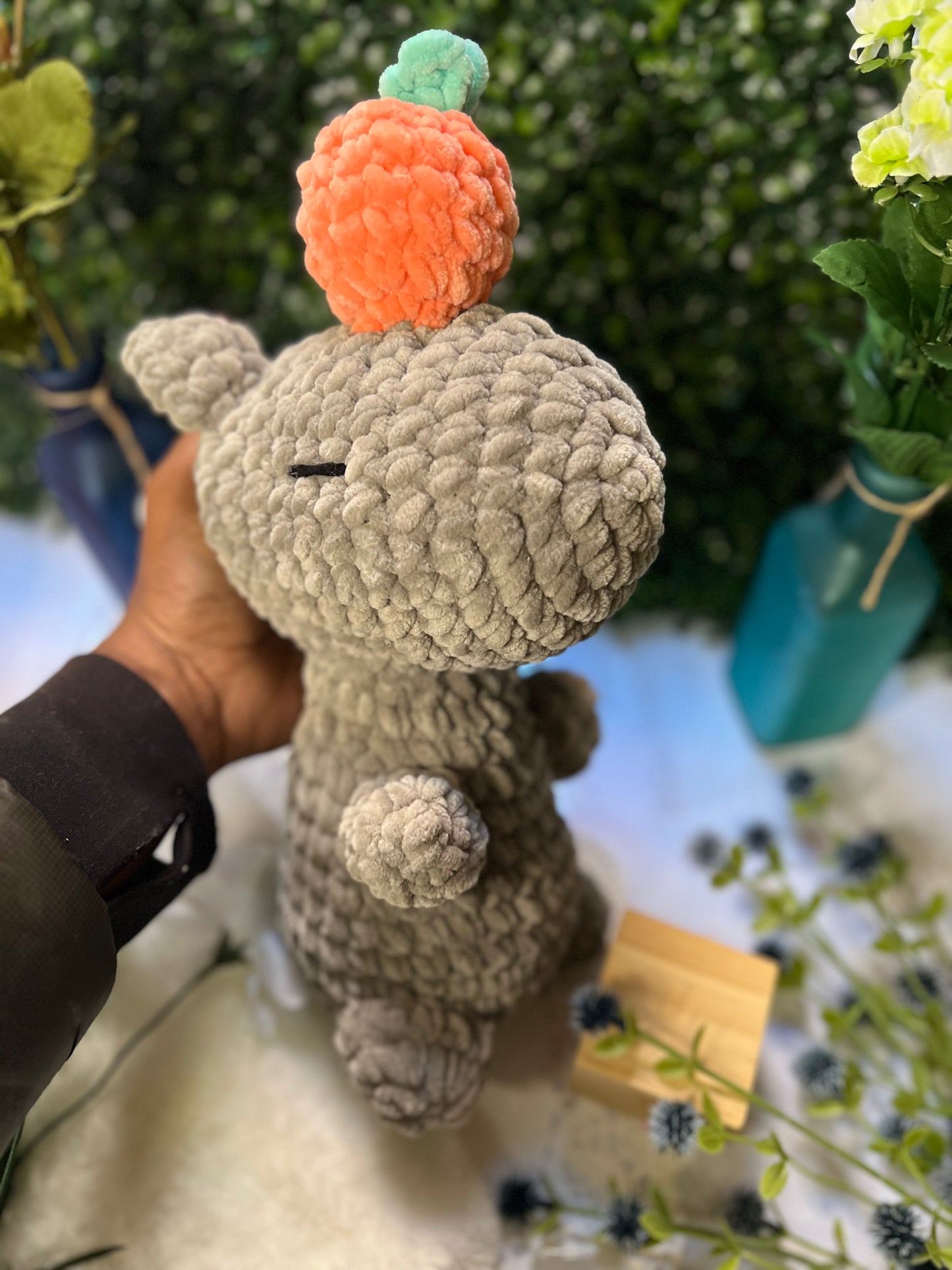 Capybara Peach on head