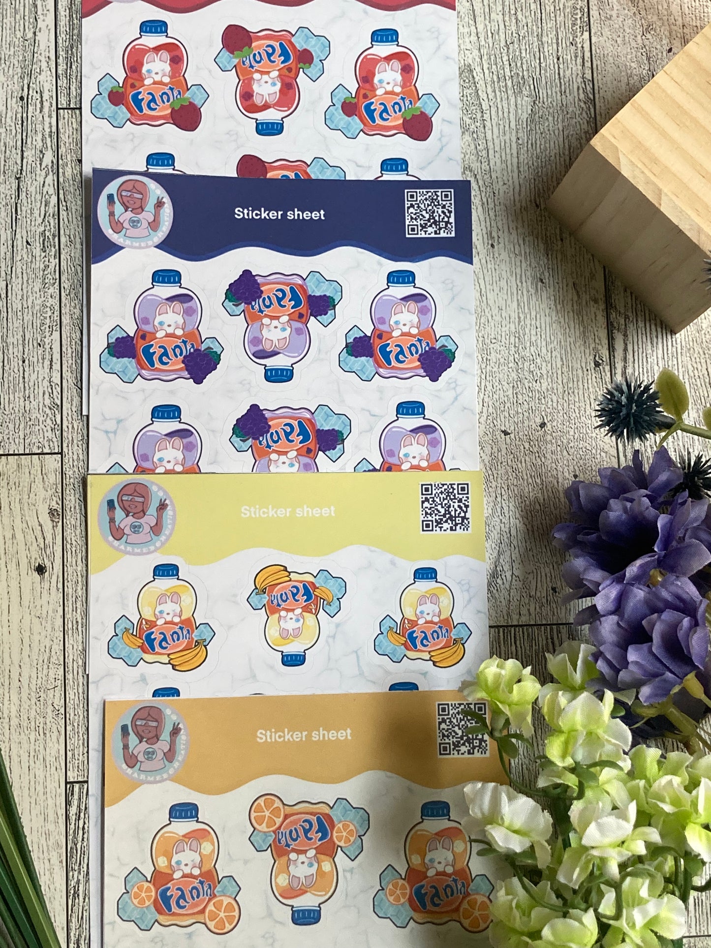 Banana 🍌 Fanta on Ice Sticker Sheet