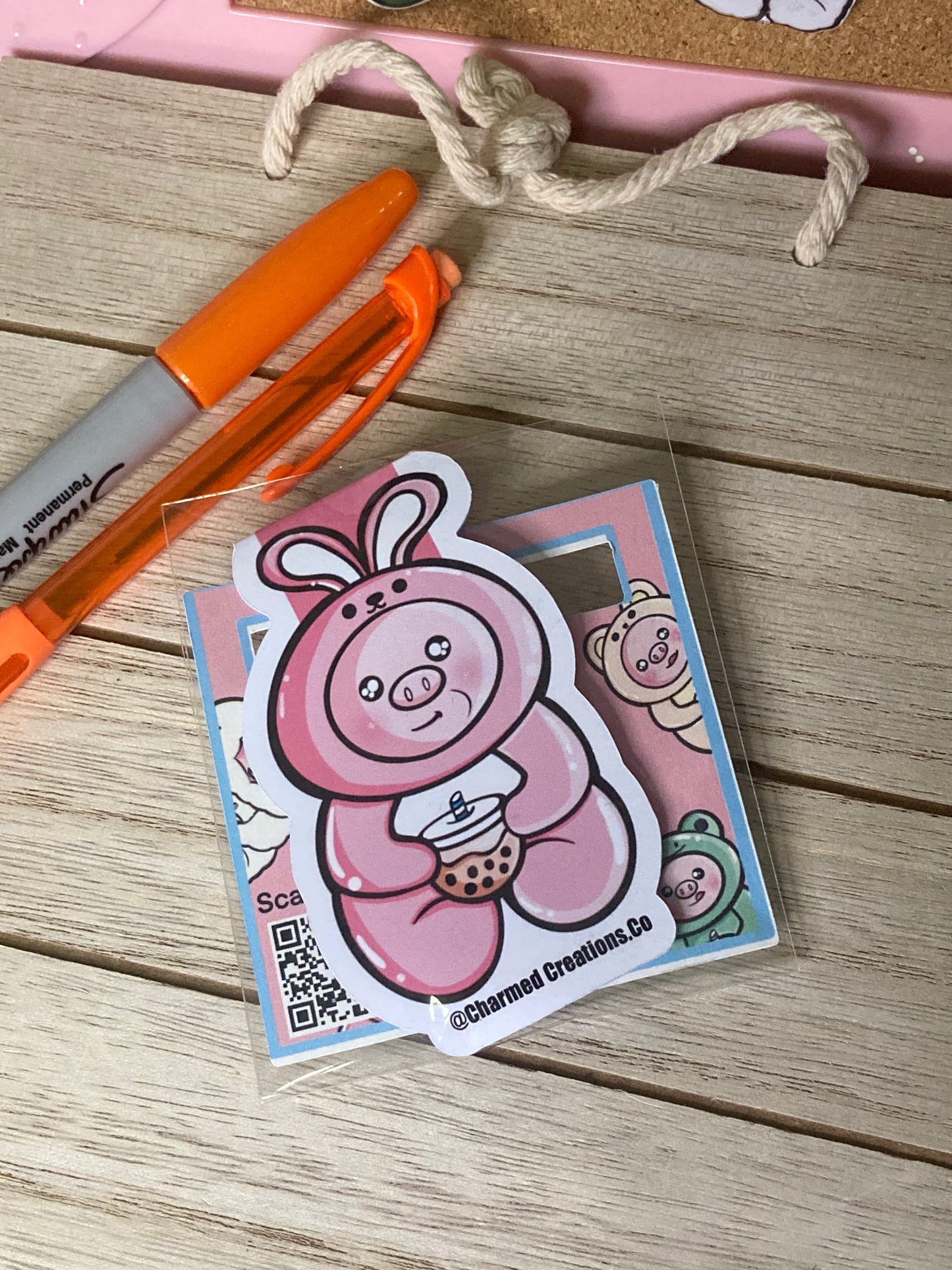 Bookmarks (piggies in Costume)