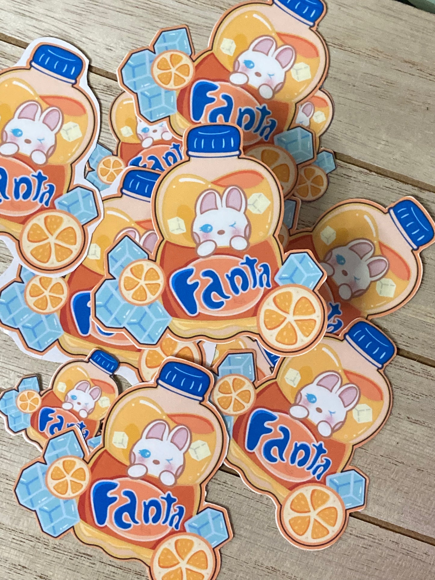 Fanta sobre hielo Pegatina