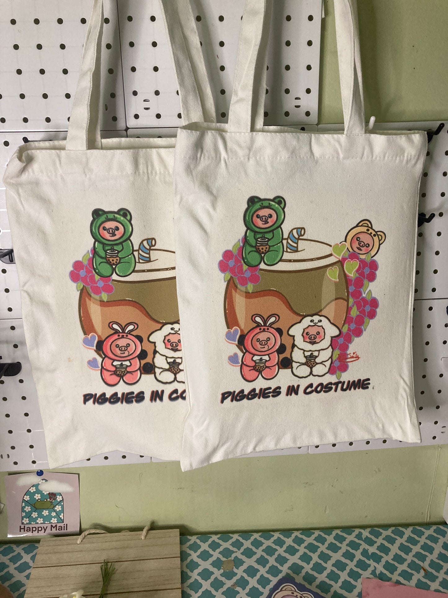Cerditos disfrazados Bolsas de tela