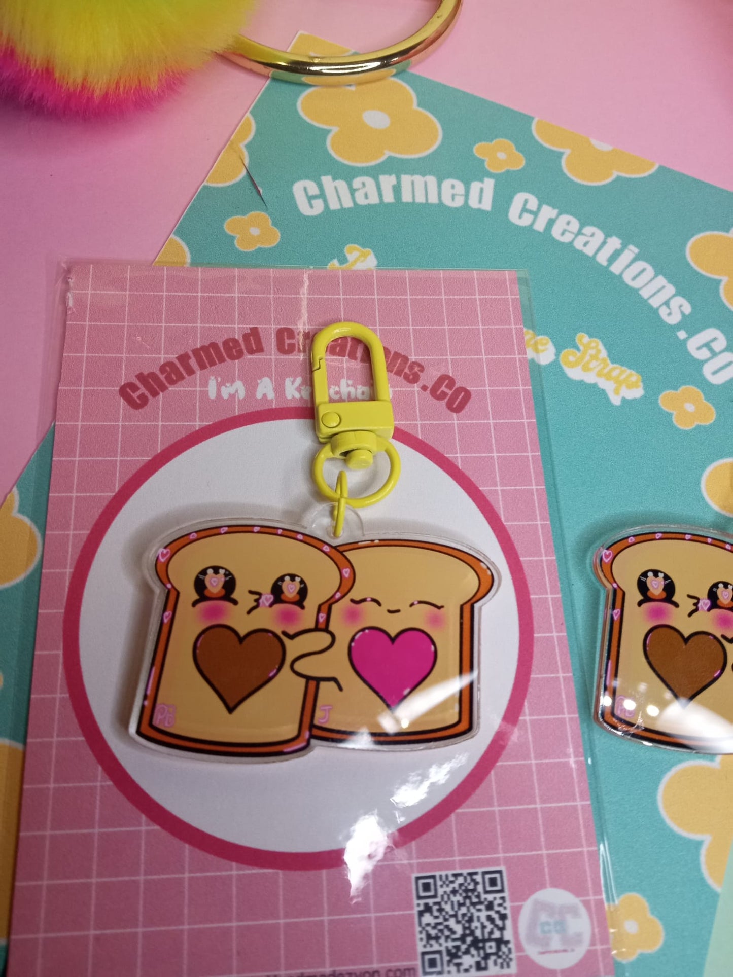 PB & J Acrylic Keychain