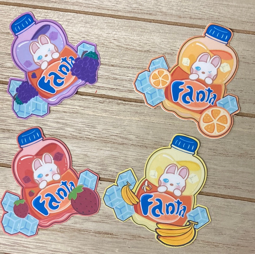 Fanta sobre hielo Pegatina