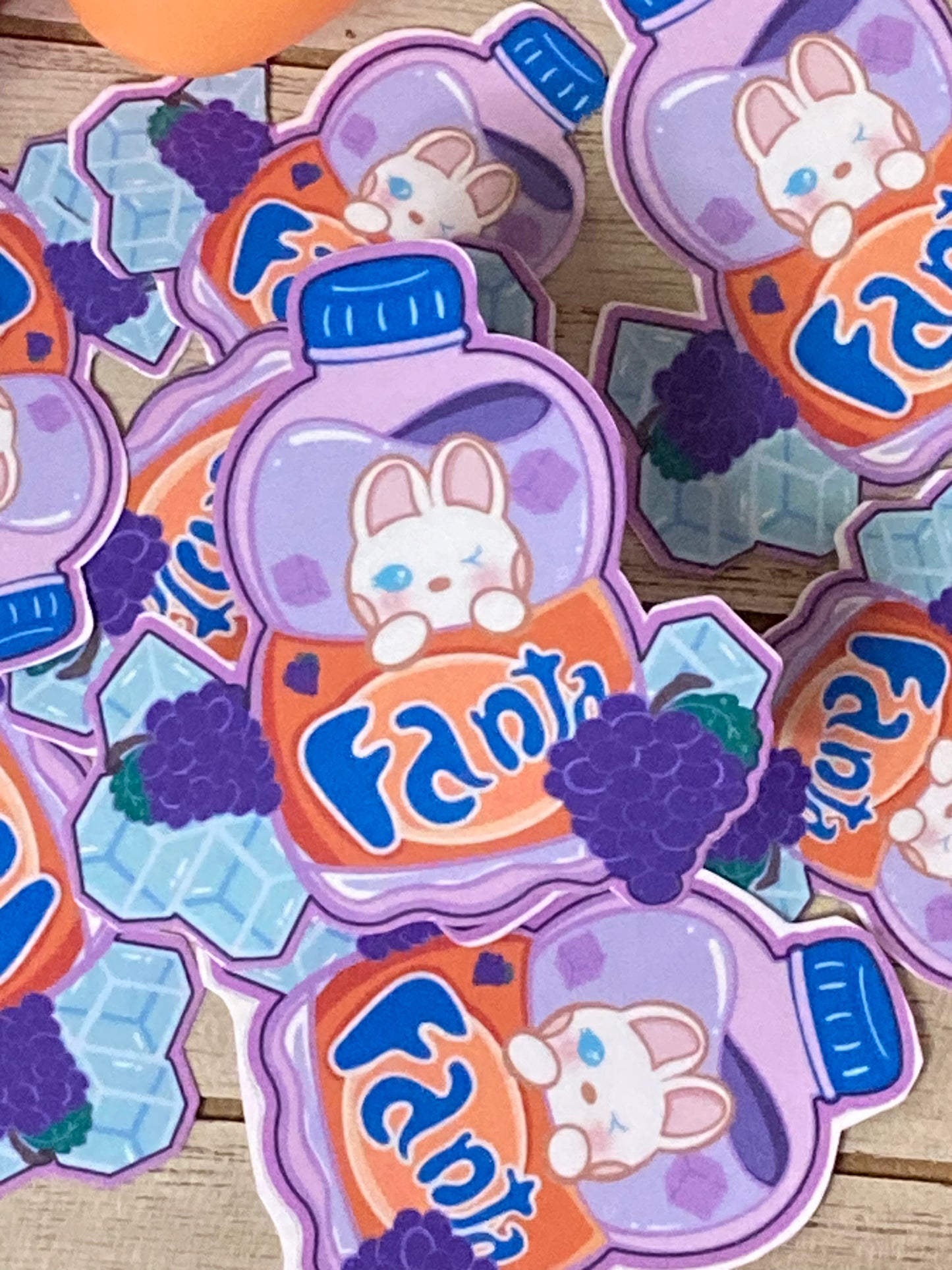 Fanta sobre hielo Pegatina