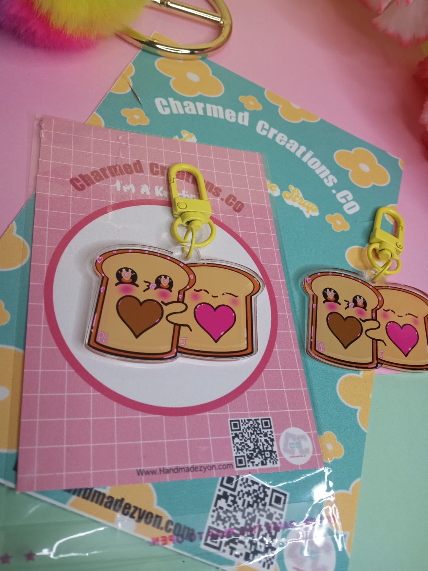 PB & J Acrylic Keychain