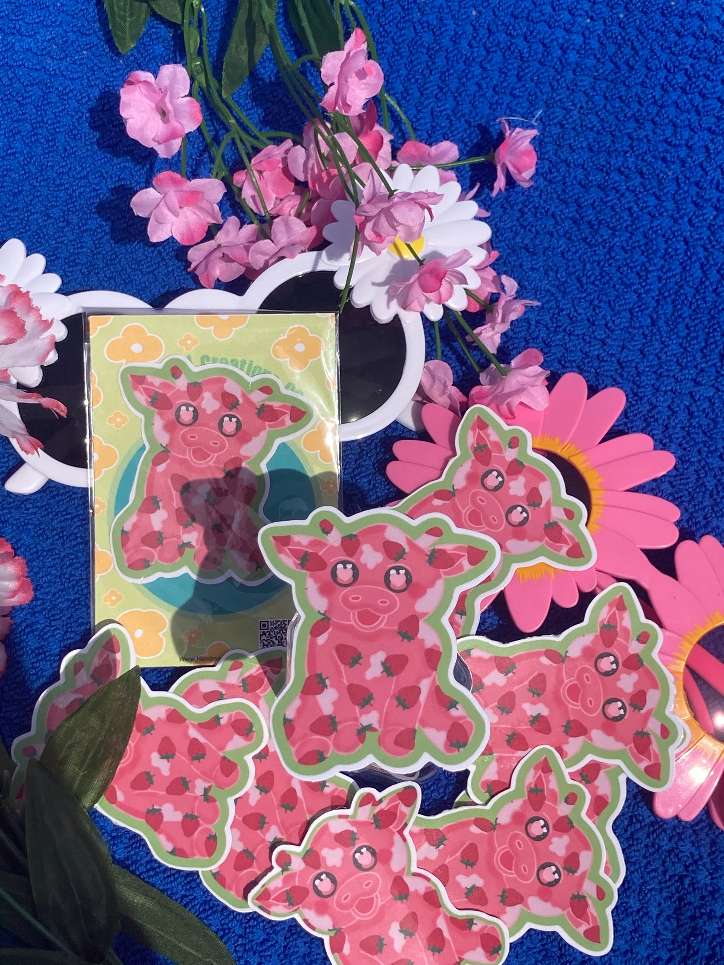 Strawberry 🍓 cow 🐮 Sticker