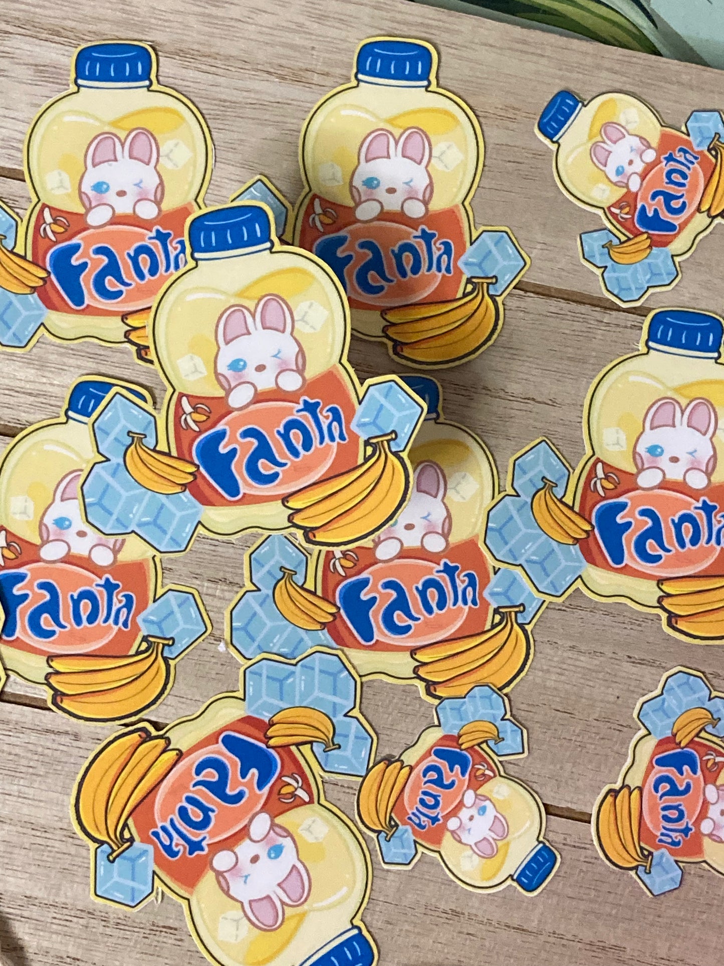 Fanta sobre hielo Pegatina