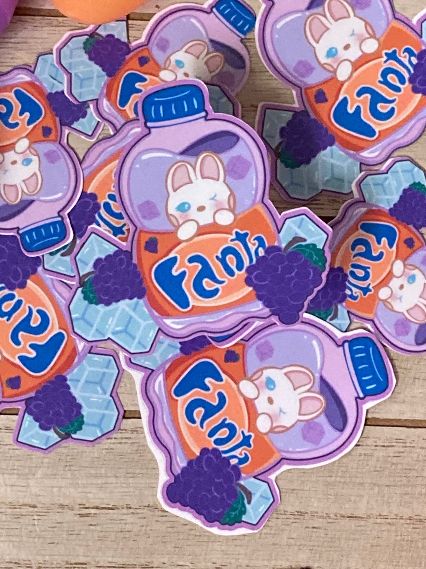 Fanta sobre hielo Pegatina