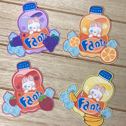 Fanta sobre hielo Pegatina