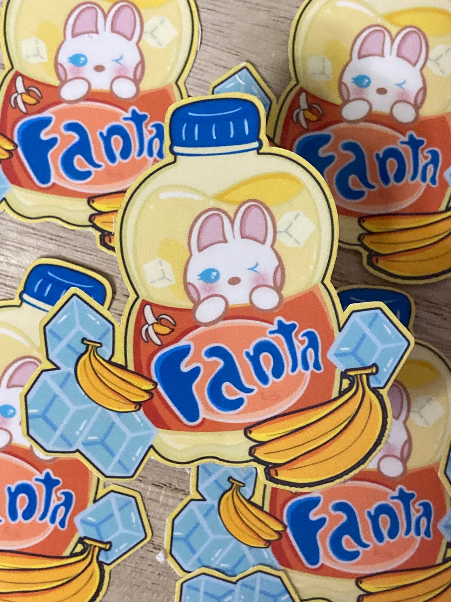 Fanta sobre hielo Pegatina