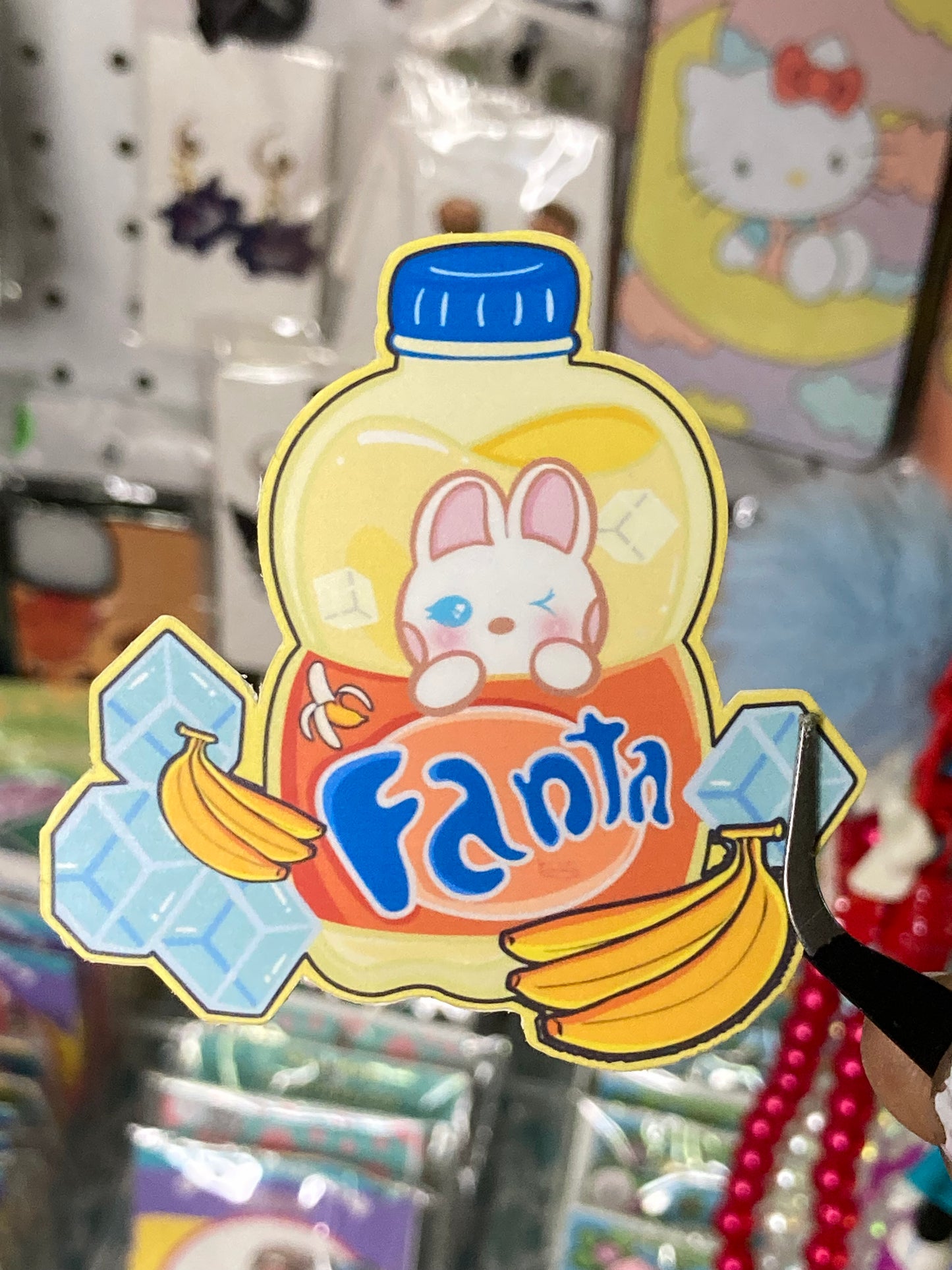 Fanta sobre hielo Pegatina