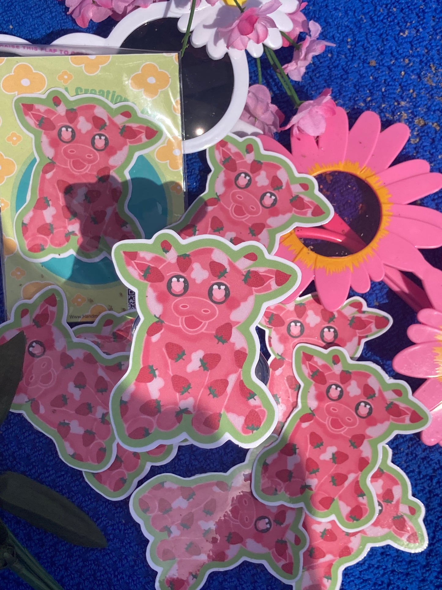 Strawberry 🍓 cow 🐮 Sticker