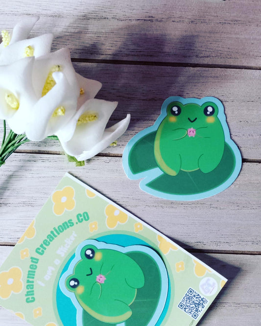 Vinilo adhesivo Froggy amigo