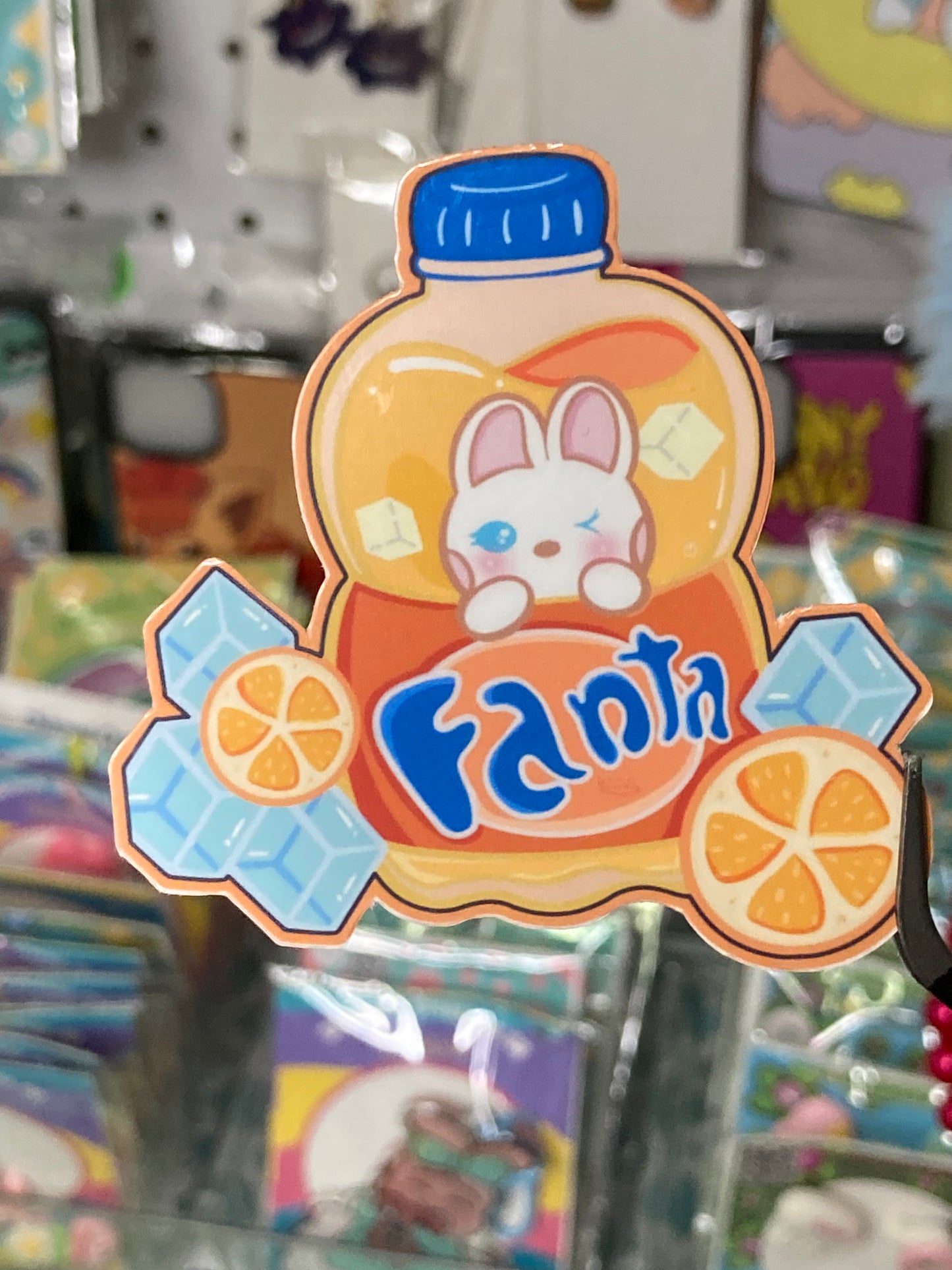 Fanta sobre hielo Pegatina