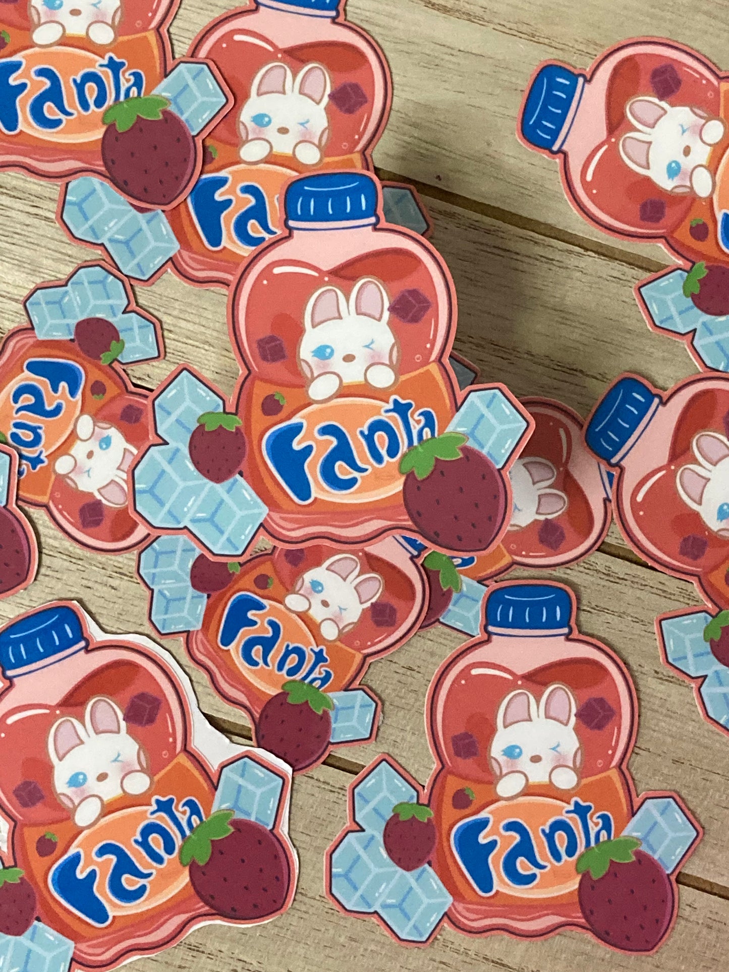 Fanta sobre hielo Pegatina