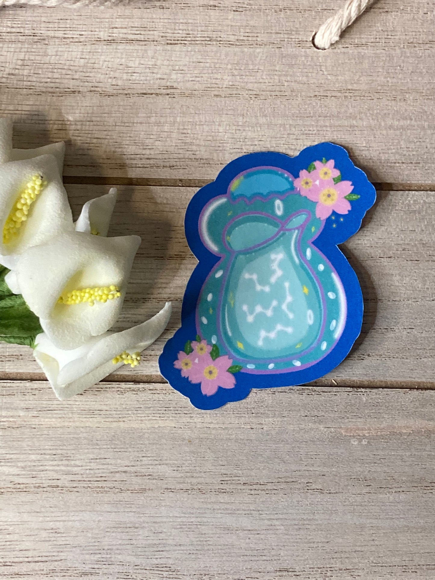 Sakura bottle stickers
