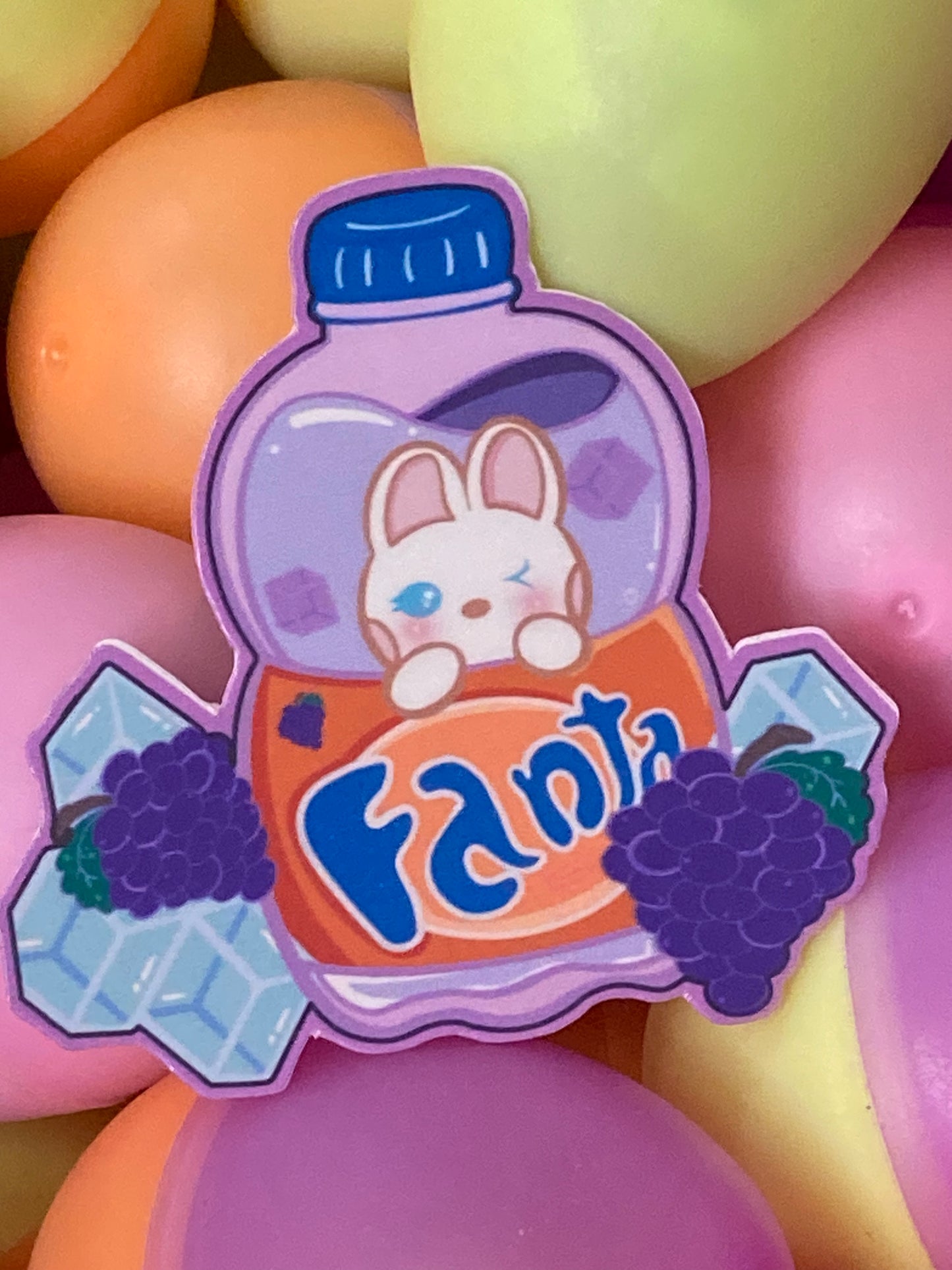 Fanta sobre hielo Pegatina