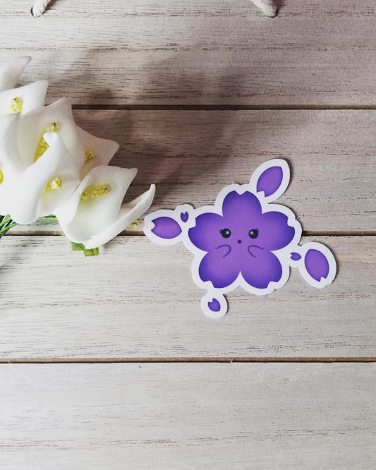 Purple Sakura friend Vinyl Sticker